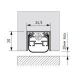 Automatic drop down seal AFP 24.5x20