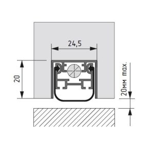 Automatic drop down seal AFP 24.5x20