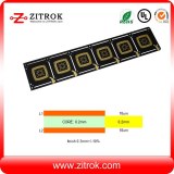 Black Soldermask 0.3mm Thick Double-sided 18um Copper PCB