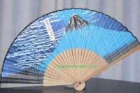 Hand held portable bamboo fan paper with custom printing
