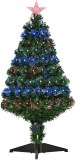 Árbol de Navidad artificial de abeto de 3 pies de altura con ramas realistas, 90 luces...