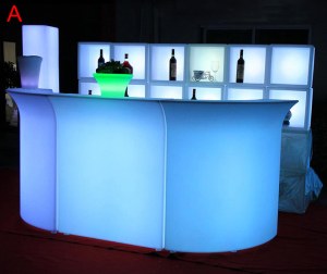 Large Luminous Bar Counter