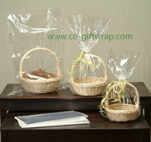 Cellophane basket bags