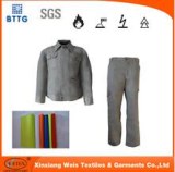 EN11612 Grey Bib pants fire proof working trousers for oil & gas Industry