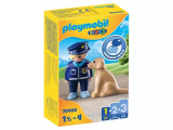 Playmobil 1.2.3 - Policier avec chien (70408)
