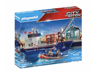 Playmobil City Action - Grand cargo avec bateau de douaniers (70769)