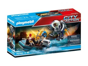 Playmobil City Action - Policier avec réacteur dorsal et canoë (70782)