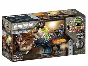 Playmobil Dino Rise - Triceratops et soldats (70627)