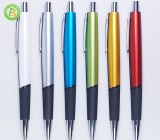 Promotional custom logo plastic click blue pen