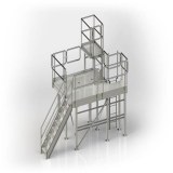 Warehouse multi-tier racking system/platform