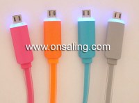 Light up LED charging cable