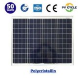 Panneau Solaire Photovoltaïque - 50 Watts - 12 Volts - Polycristallin - 670 x 540 x 25...