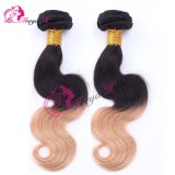 Body Wave Unprocessed Virgin Peruvian Human Hair Weaves Ombre Color