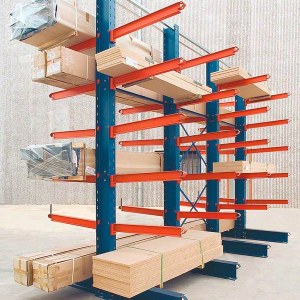 Raw material cantilever shelving
