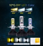 Topcity Factory G10 H4 Hi / Lo 120W LED Faro de alta potencia Auto Head Lamp