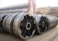 100t flexibly steel casting crane travel wheel shipyard harbour crane wheel