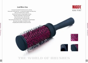 Rubber painting- hair brush