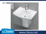 Hot Sale Wash Building Material Wall Mounted Wash Basin TURKISH BRAND CLASSO(CL-1308E)