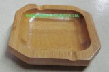 Natural color bamboo cool ashtrays eco-friendly hexagon design