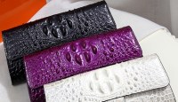 Bolso de mano de cuero con patrón de cocodrilo texturizado de alta calidad para mujer, nuevo bols...