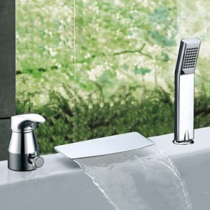 CONTEMPORARY BRASS SINGLE HANDLE KITCHEN TAP (CHROME FINISH)