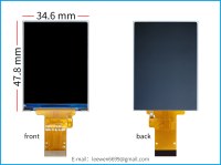 2 inch TFT LCD module, SPI interface，ST7789V