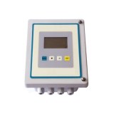Wall mounted clamp on doppler ultrasonic flowmeter for dirty water