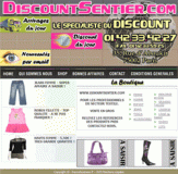 A vendre site web de vente en gros secteur textile  www.discountsentier