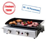 Plancha gaz butane/propane Domoclip DOC105 - 3 Bruleurs 7500W - 10 à 12 personnes