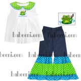 Smock Frog girl set, wholesale baby clothes