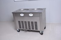 R410A flat pan fry ice cream machine /ice pan roll machine malaysia