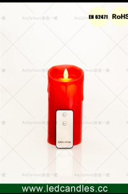 High Quality rechargeable Flameless LED Candle with remote controller
