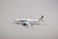 20cm A320 JET SMART With Wheels Metal Aircraft Plane Model Gift
