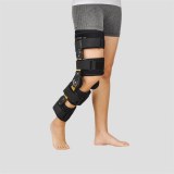 Soporte de rodilla ortopédico de una sola pieza con bisagras articuladas