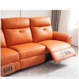 Nuevo sofá con función de cuero Space Capsule, moderno sofá minimalista para sala de es...
