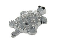 Auto 3D Aufkleber Schildkröte geformt Silber