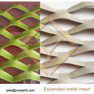 Exterior & interior facade aluminum expanded metal mesh panel