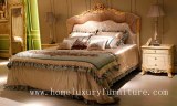 Estilo de lujo real FB-168 de Italia del proveedor de la cama de madera sólida de la ca...