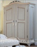 Guardarropa de la puerta del guardarropa 2 del dormitorio, armoires franceses de madera sólida de...