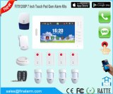 7 pulgadas HD touchpad app alarma GSM sistema de alarma con control