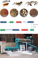 Aquatic Feed Pellet Production Line Fish Feed Extruder Machine