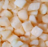 Frozen diced cantaloupe