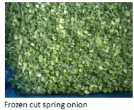 Frozen cut spring onion