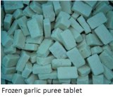 Frozen garlic puree tablets