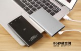 8GB/16GB 4000mAh memory power bank charger for smartphones