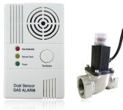 Toxic Combustible Gas Detector Alarm With Shut Off Valve