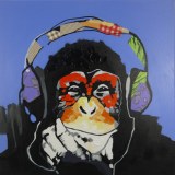 High quality Oil Painting Modern Abstract Gorilla Hand Painted Canvas home decoration...
