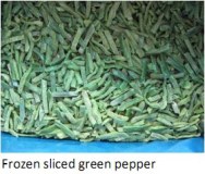 Frozen sliced Green Pepper