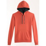 Men's plain Hoodies with kangaroo pockets-hfmh002