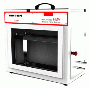 Horizontal flammability tester